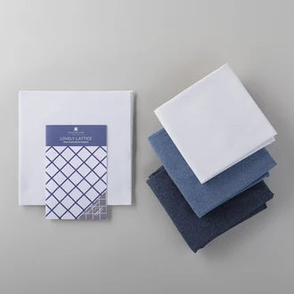 Missouri Star Quilt Lovely Lattice Fabric Kit - Chambray