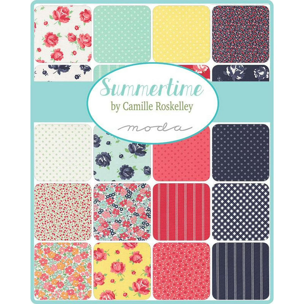 Summertime 5" Charm Pack 55320PP Camille Roskelley Moda