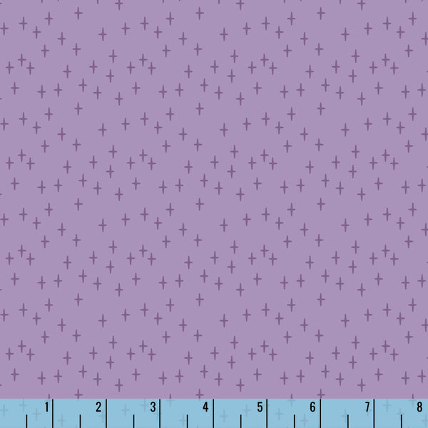Happy Haunting Twinkle Toss Purple 230434 Ann Gardner Cloud9 Half Yard