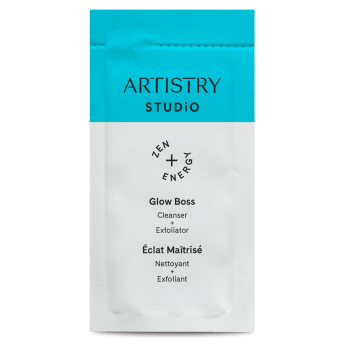 Artistry Studio™ Glow Boss Cleanser + Exfoliator Foil Samples - 4 packs