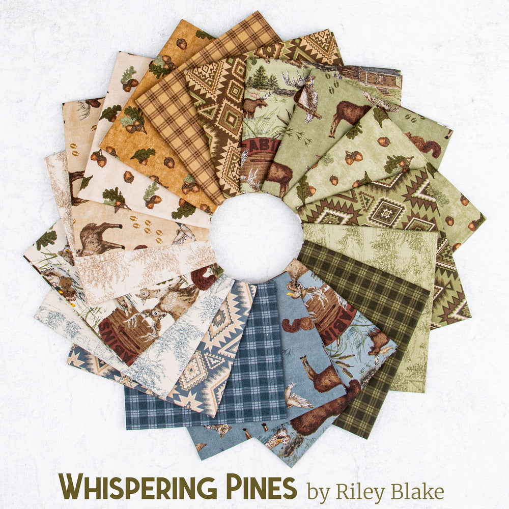 Whispering Pines Plaid Blue C17955-BLUE RBD Designers for Riley Blake Half Yard