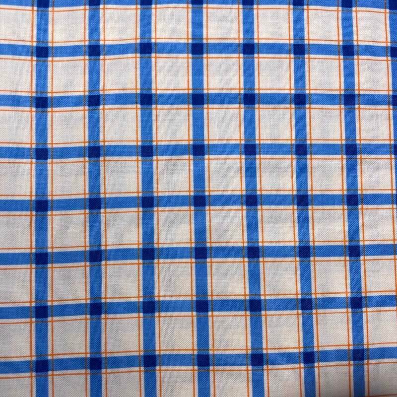 Wee Play by Kathy Brown Teacher's Pet Red Rooster Fabric 4724/26701BLU1 By the Half Yard