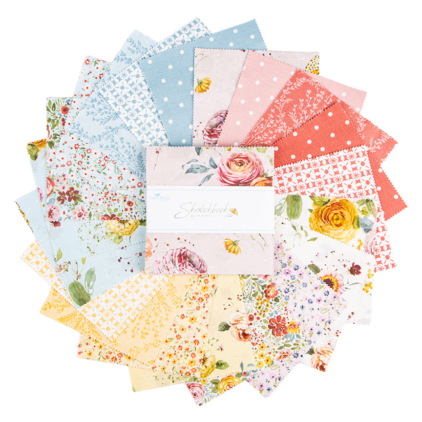 Sketchbook 5" Stacker Charm Pack Lisa Audit Riley Blake 5-17520-42