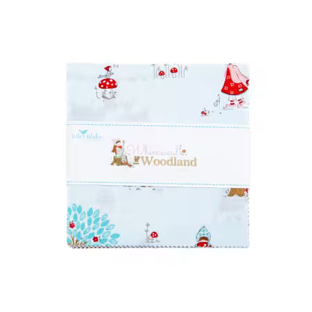 Whimsical Woodland 5" Stacker Charm Pack Tasha Noel Riley Blake 5-17640-42