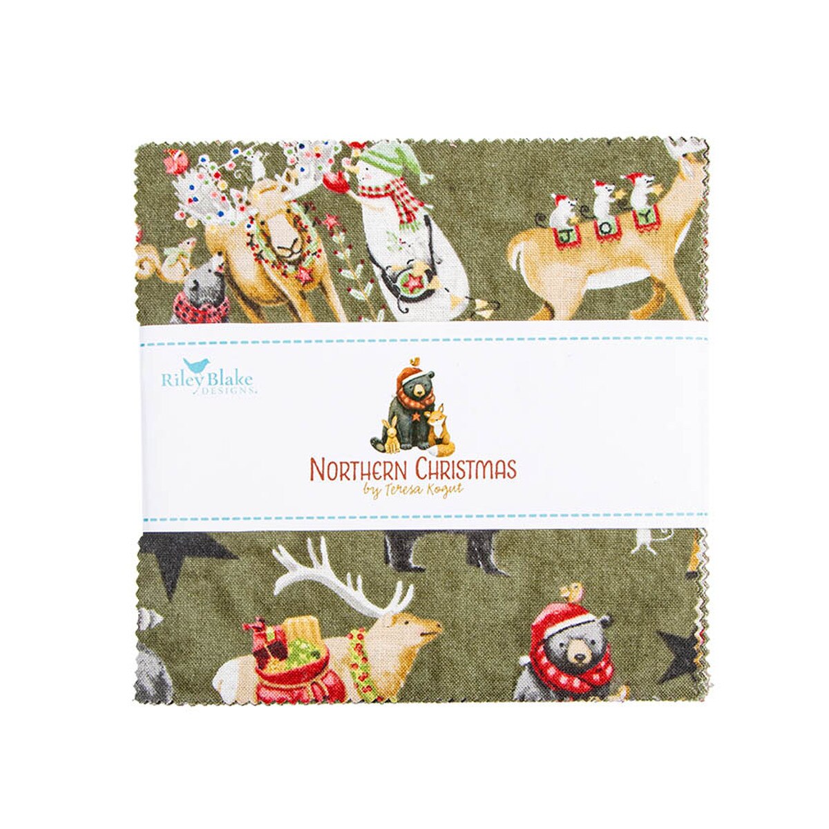 Northern Christmas 5" Stacker Charm Pack Teresa Kogut Riley Blake 5­-17830­-42