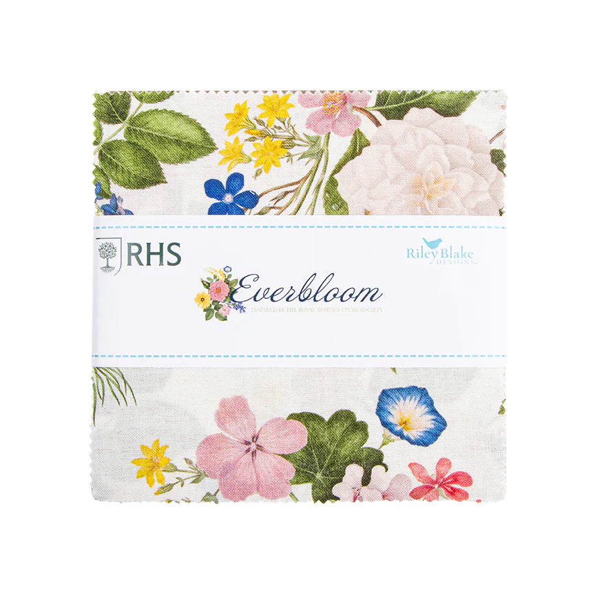 Everbloom  5" Stacker (Charm Pack) 5­-18050­-42 RHS Collection Riley Blake