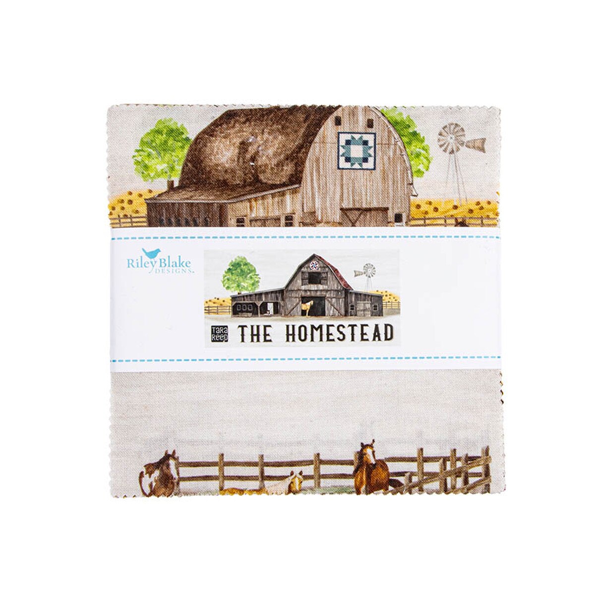 The Homestead 10" Stacker Layer Cake Tara Reed Riley Blake 10­-18230-­42