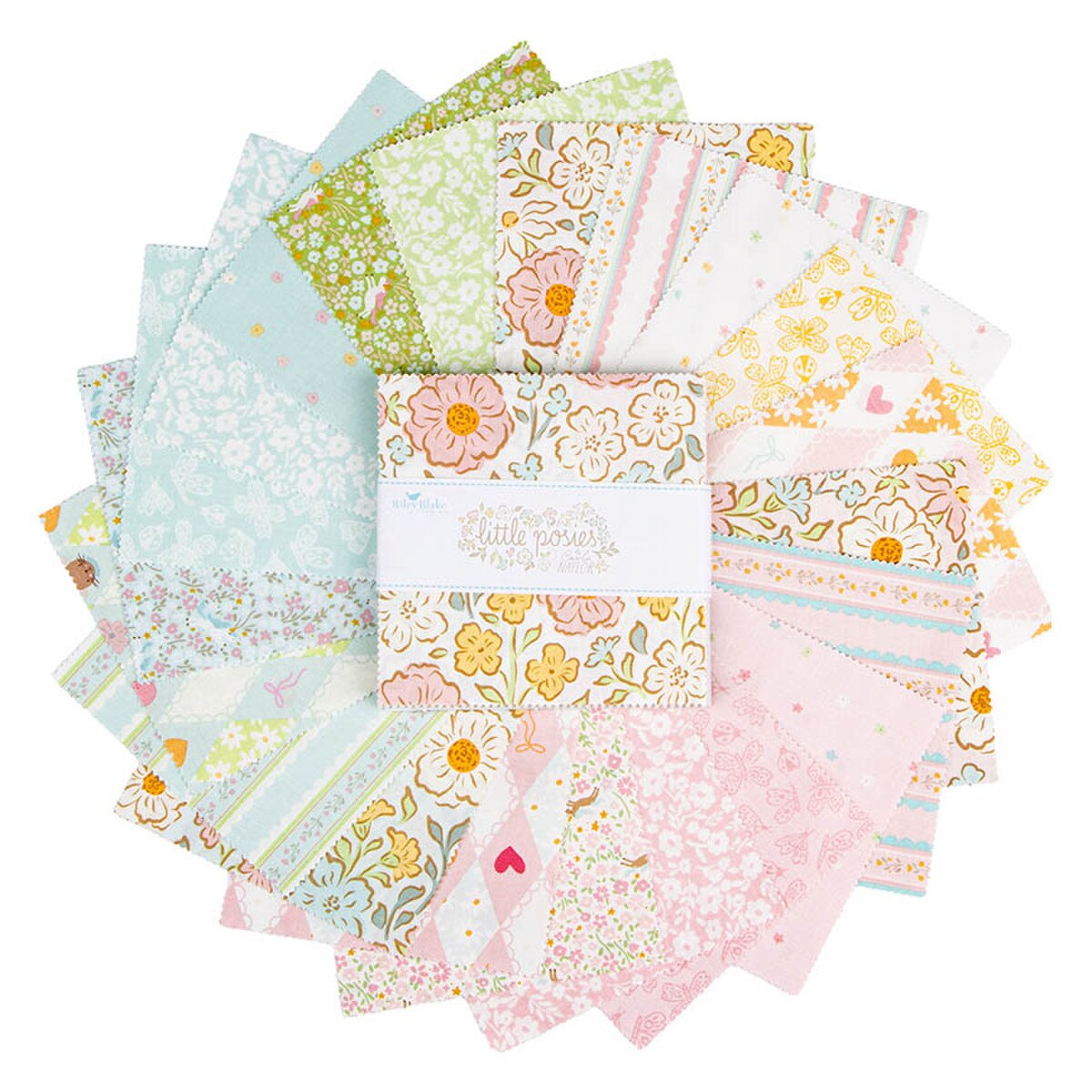 Little Posies 5" Stacker Charm Pack 5­-18320­-42 Cayla Naylor Riley Blake