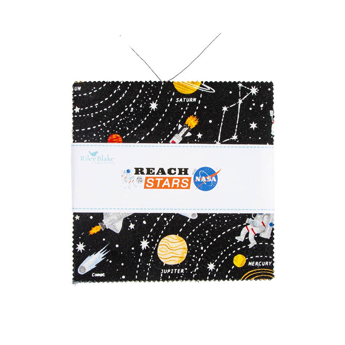 Reach for the Stars with NASA 5" Charm Pack Stacker 42 Pcs Riley Blake