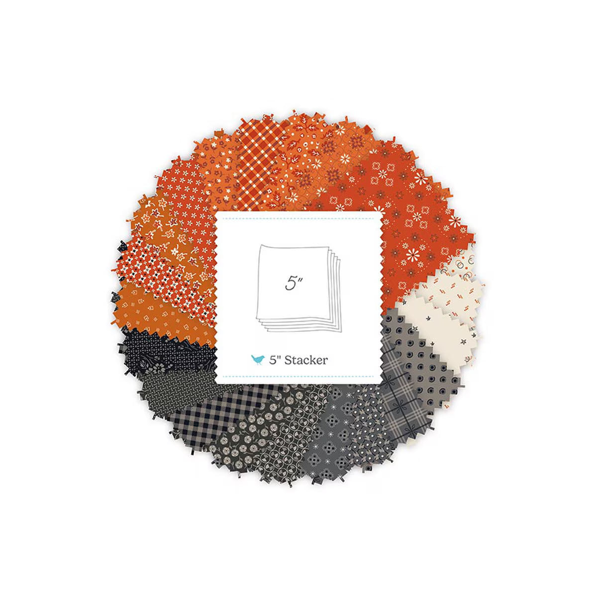 Pumpkin & Licorice 5­-18780­-42 5" Stacker Lori Holt Riley Blake