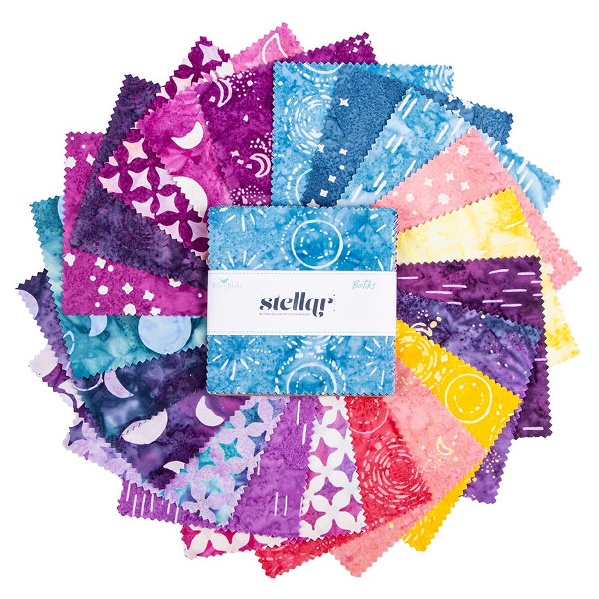 Batiks Stellar 5­-BT23877­-42 5" Stacker Fran Gulick Riley Blake