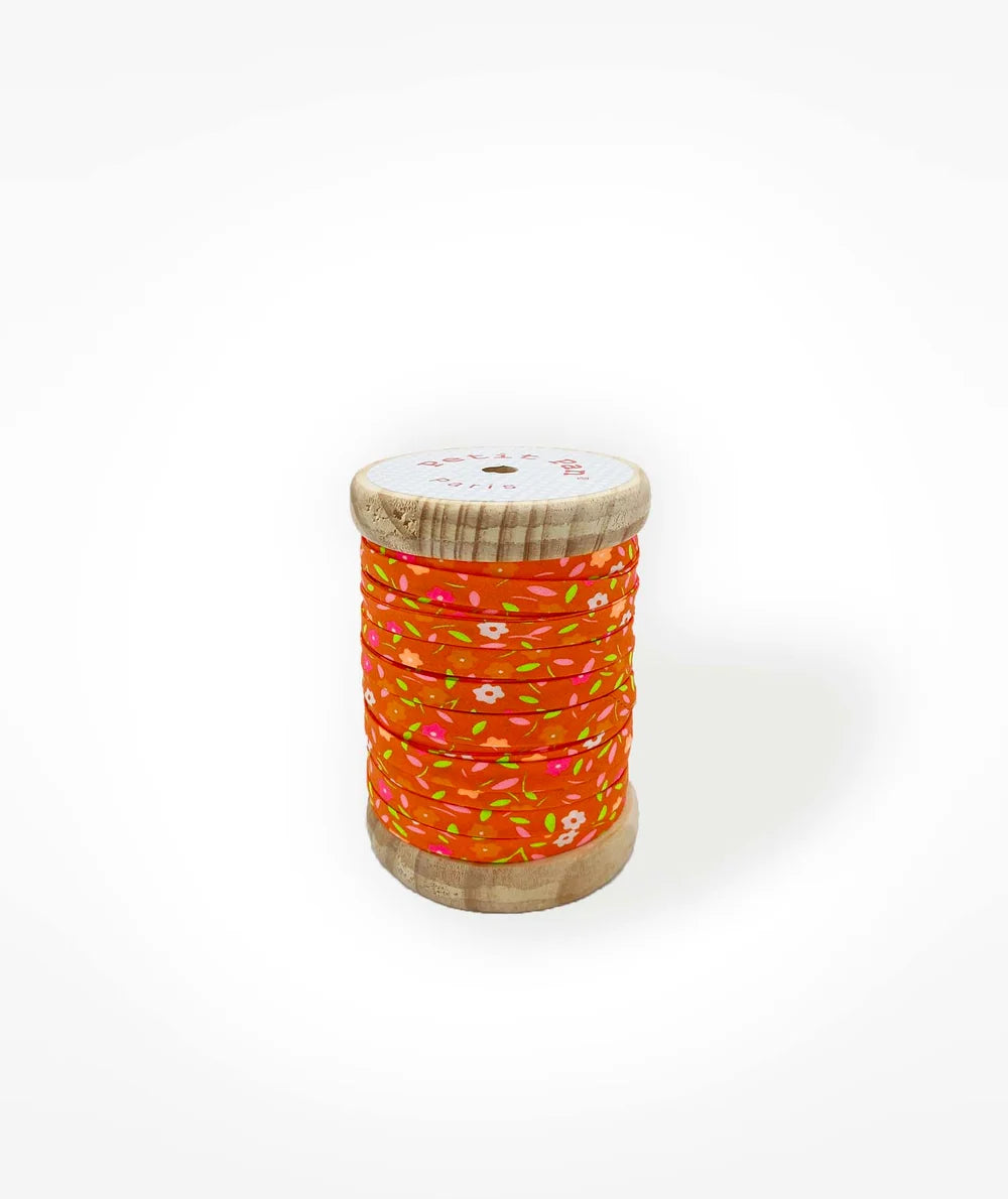 Petit Pan 40m Bias Tape Peace and Love Tangerine 520-024-509