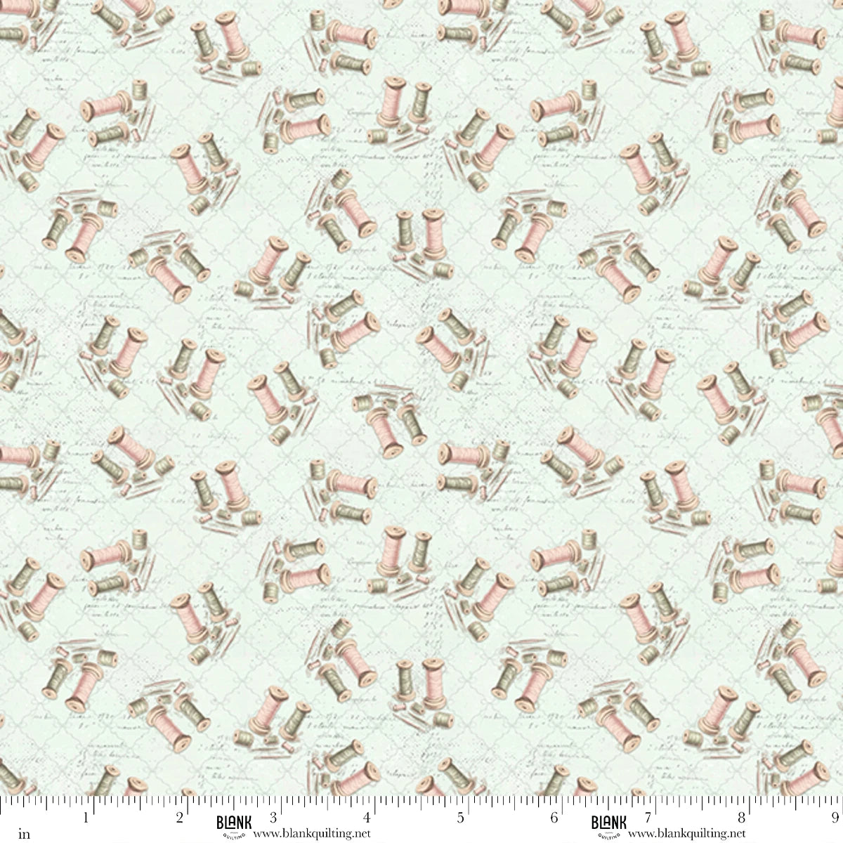 Buttons and Keepsakes Notions and Lattice 5363-79 Frank Garcia Blank Quilting Half Yard