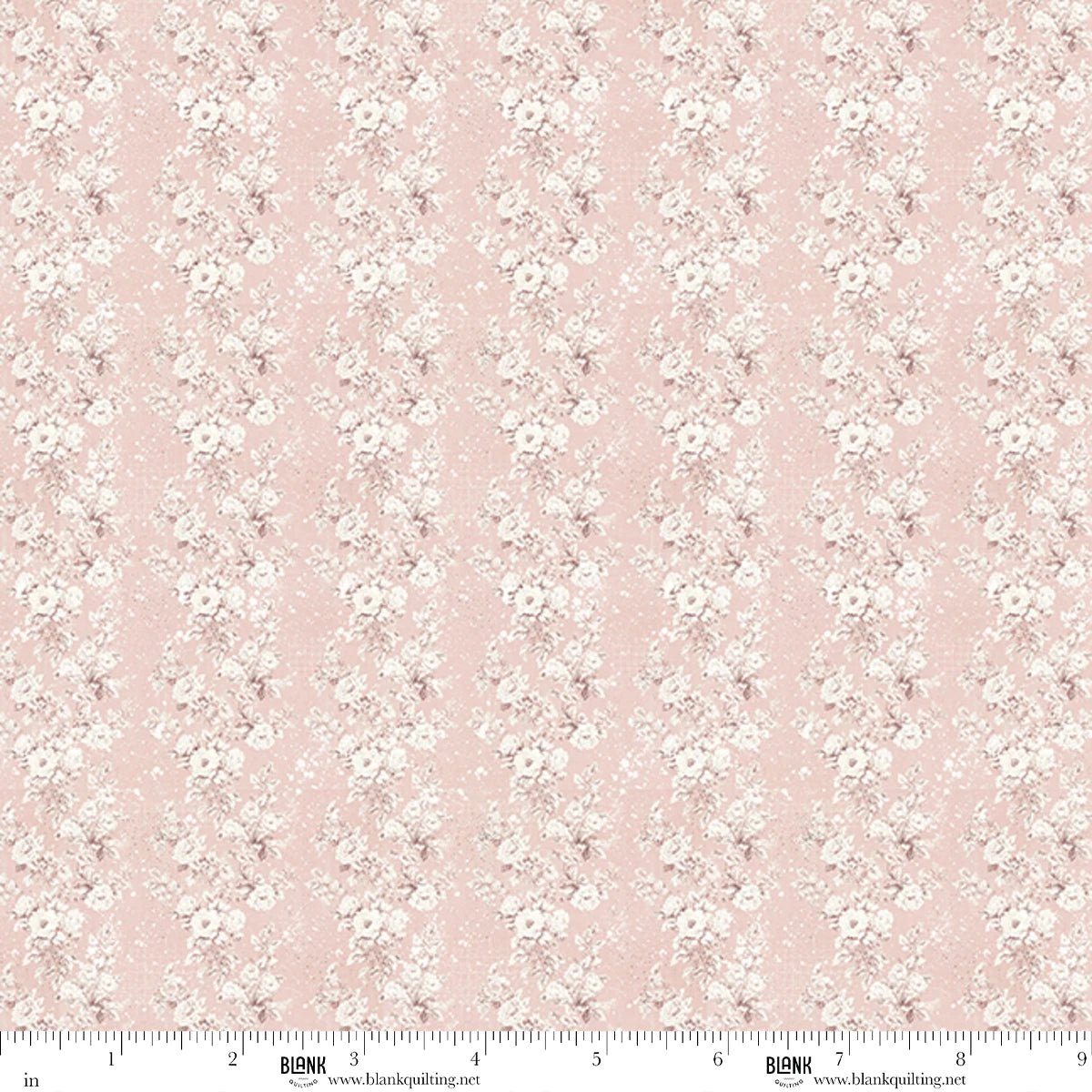 Buttons and Keepsakes Floral Stripe 5365-22 Frank Garcia Blank Quilting Half Yard