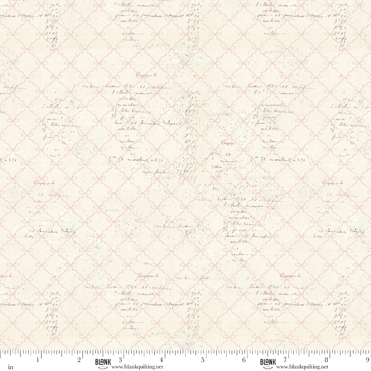 Buttons and Keepsakes Bows 5366-12 Frank Garcia Blank Quilting Half Yard