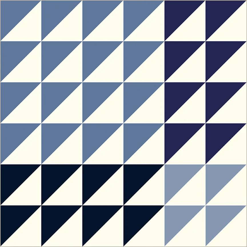 Perfect Points II Half Square Triangle Blues 54884-9 Windham Fabrics Half Yard
