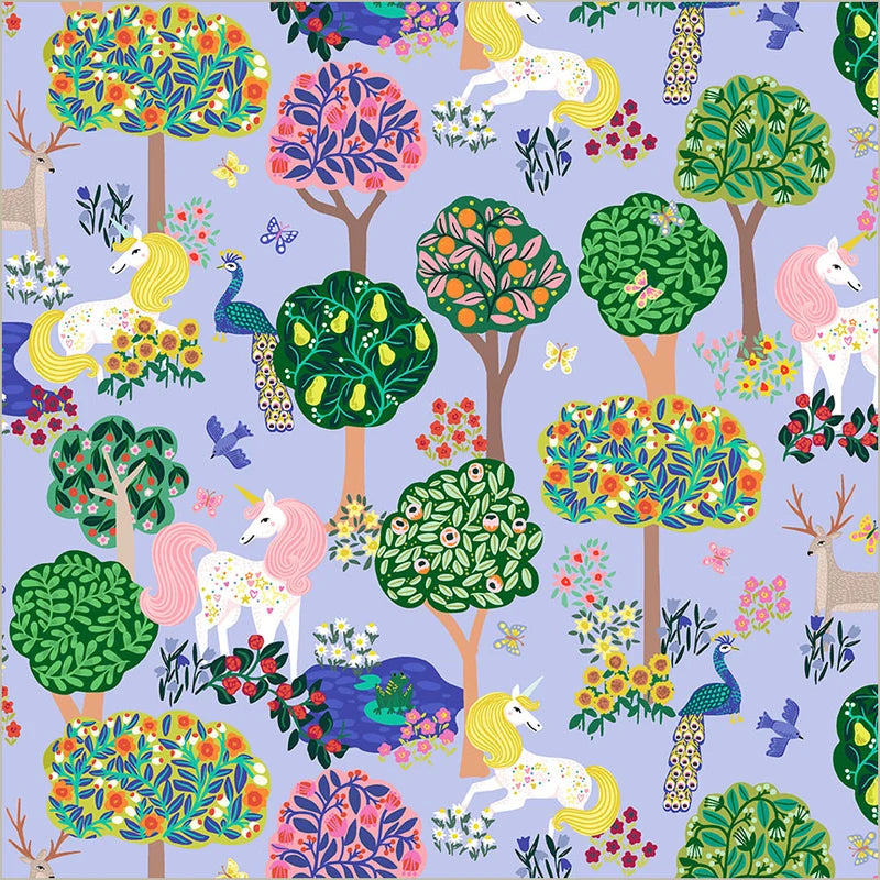 Rainbow Vale Enchanted Woods Sky 55048-2 Whistler Studios Windham Half Yard