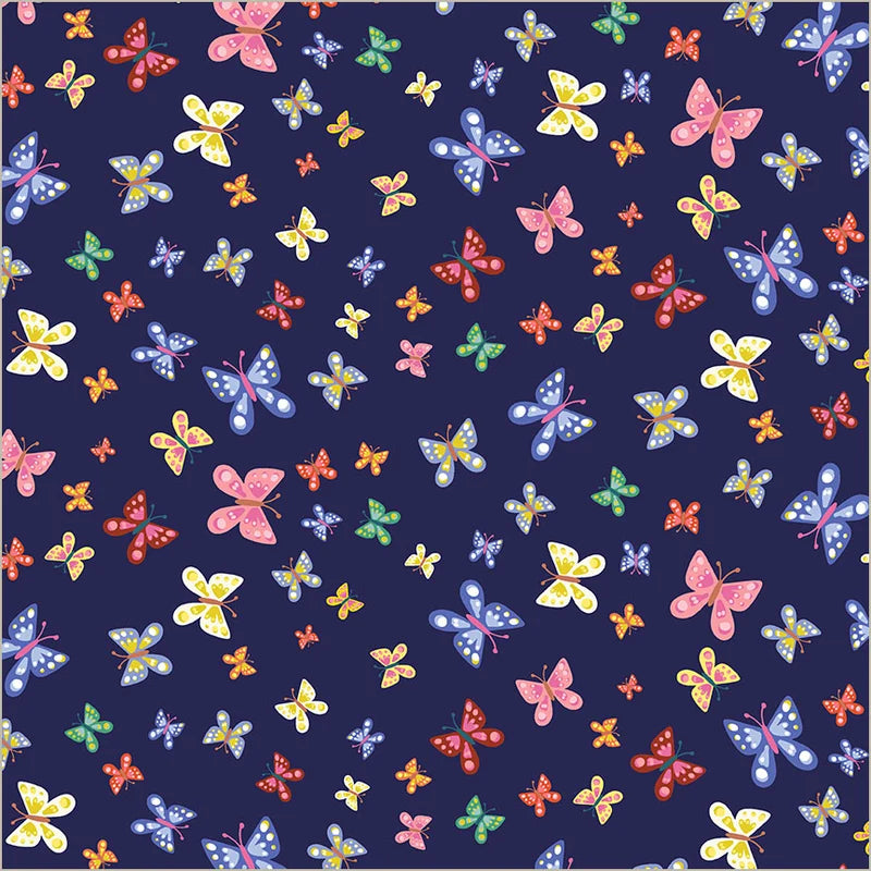Rainbow Vale Butterfly Dreams Midnight 55051-4 Whistler Studios Windham Half Yard
