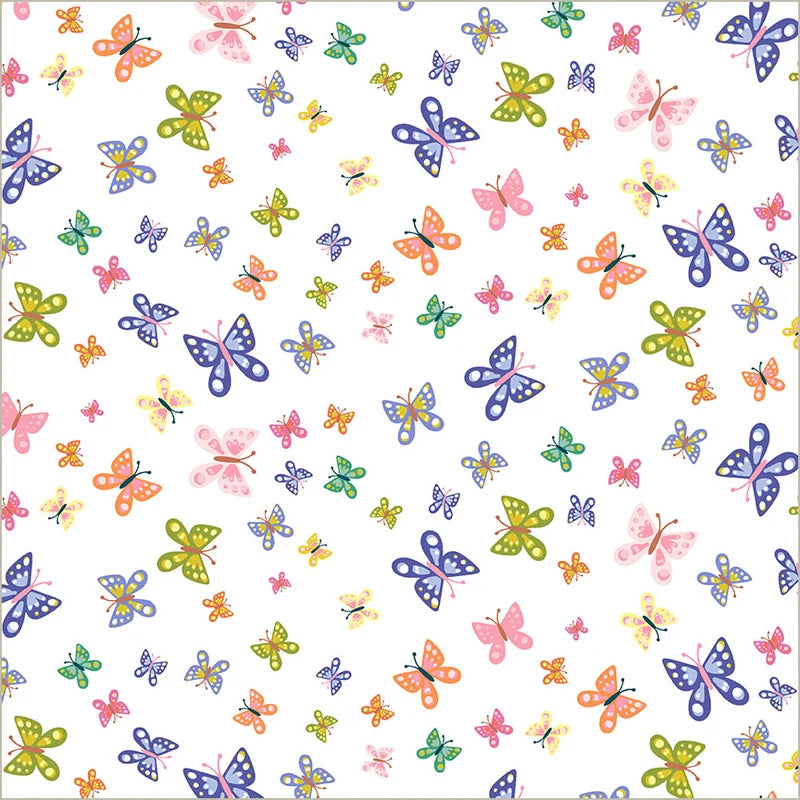 Rainbow Vale 55051-5 Butterfly Dreams Cloud Windham Half Yard