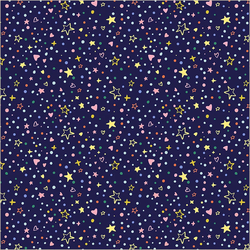 Rainbow Vale 55053-4 Confetti Sparkle Midnight Windham Half Yard