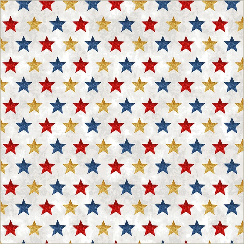 All-American Christmas 55279-1 Star Bright Multi Windham Half Yard