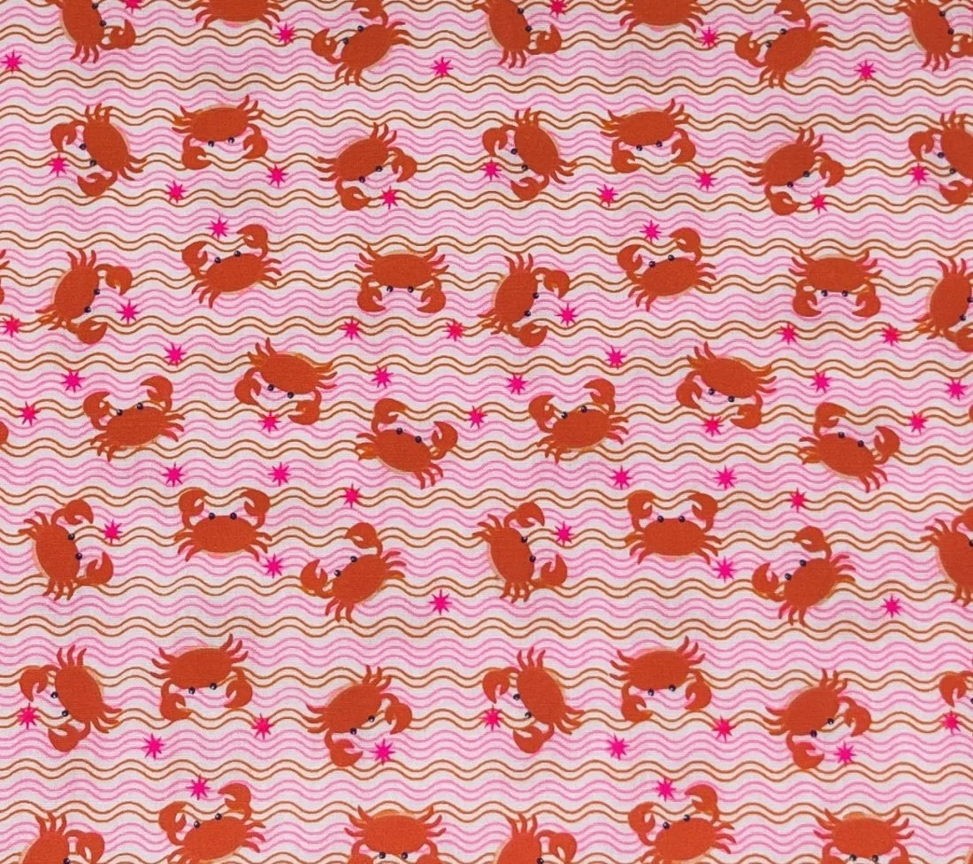 Petit Pan Krabig Rouge Poplin #569 Half Yard x 60"