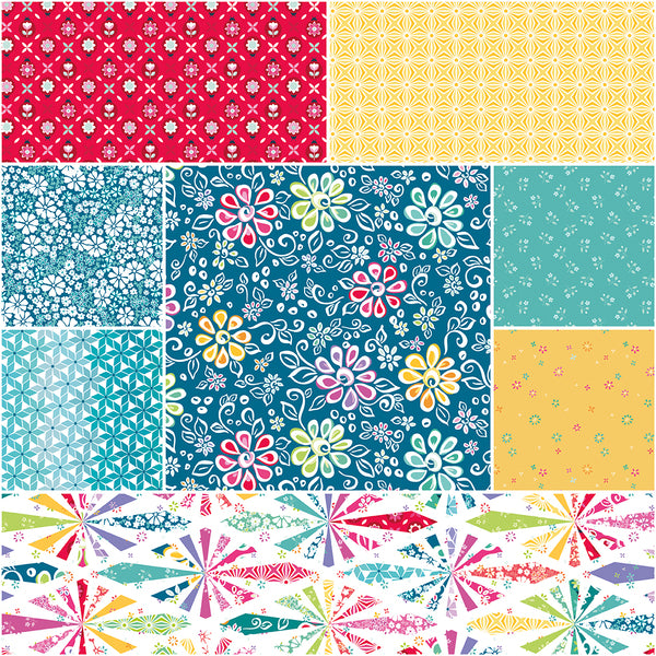 Chasing Rainbows 23 Fat Quarter Bundle FQ­-18010­-23  Leslie Ryan Riley Blake