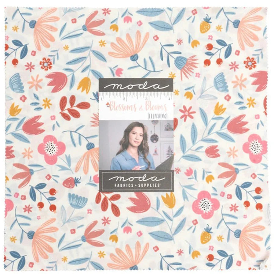 Blossoms And Blooms 10" Layer Cake Elena Amo Moda