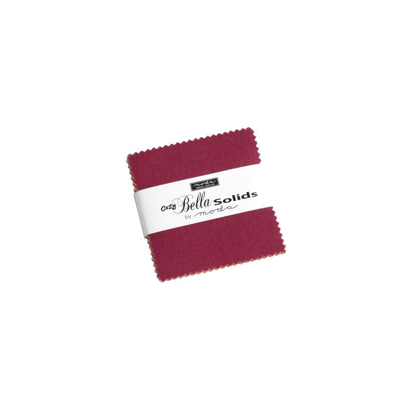 Bella Solids Mini Charm 2.5x2.5 MODA 9900MCC 42 Asst Pieces