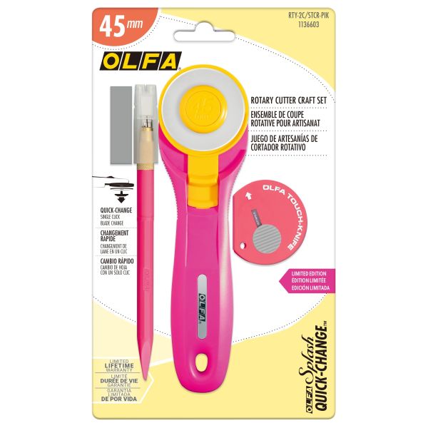 OLFA Quick-Change Rotary Cutter w/Art Knife + Touch Knife RTY-2C/STCR-PIK