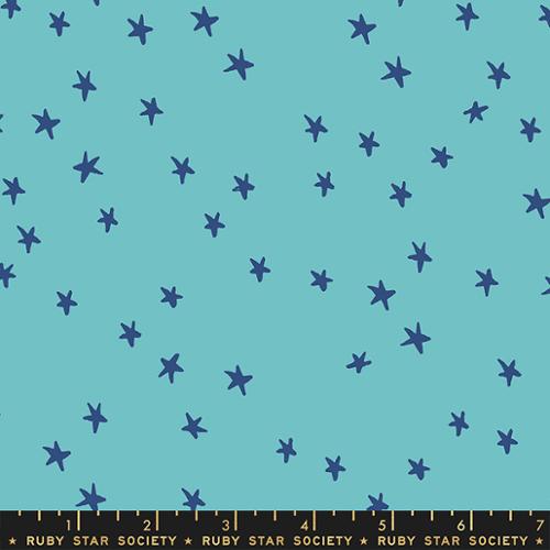 Starry 108" Wideback Turquoise RS4111 43 Alexia Abegg Ruby Star Moda