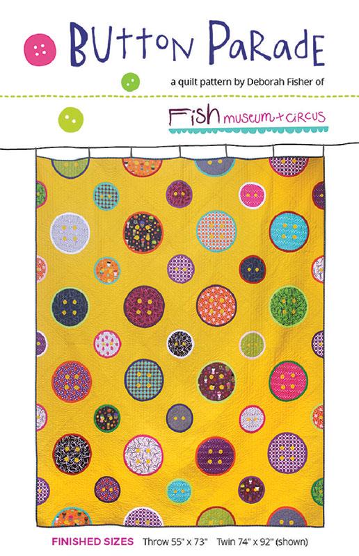 Button Parade FMC BP36 Quilt Pattern Fish Museum Moda Each