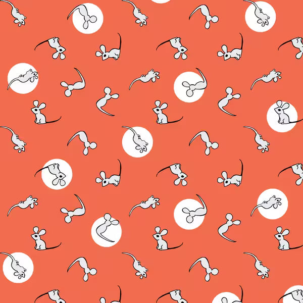 Goodnight Moon 227867 Mouse Red Margaret Wise Brown Cloud9 Half Yard