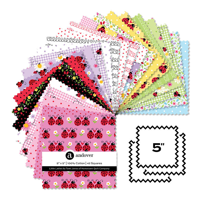 Little Ladies 5" Squares Tami Jones Hometown Quilt Company Andover