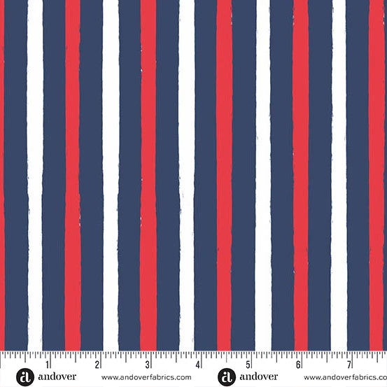 Oh Say Can You Sew Broad Stripes Americana A-10007-B Amy Latta Andover Half Yard