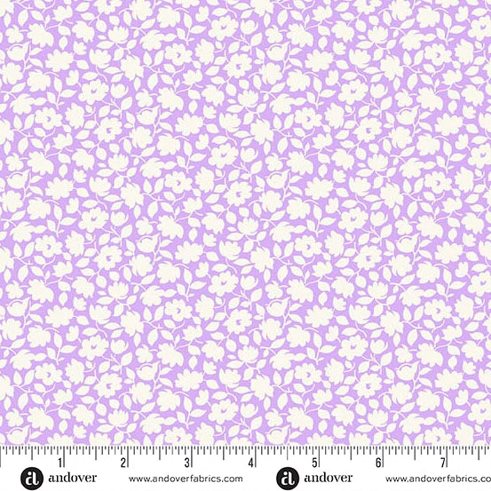 Beloved Blossoms Posy Lilac A-10416-P Andover Half Yard