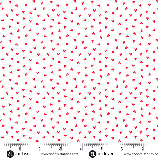 Little Ladies Love Bug Hugs White A-10505-L Tami Jones Andover Half Yard