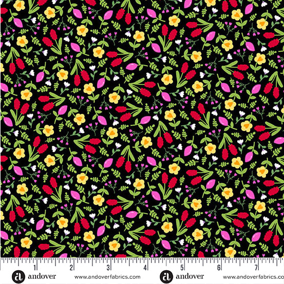 Little Ladies Giggle Garden Ink A-10506-k Tami Jones Andover