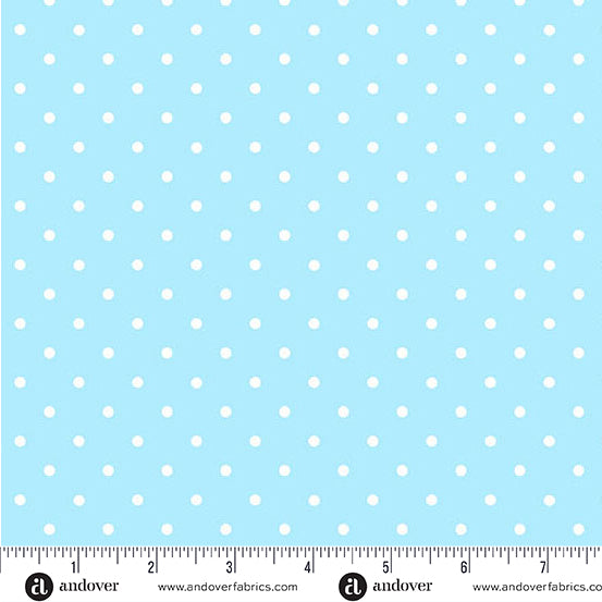 Little Ladies Tickle Dots Sky A-10507-B Tami Jones Andover Half Yard
