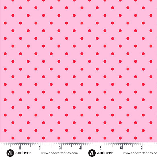 Little Ladies Tickle Dots Blossom A-10507-E Tami Jones Andover Half Yard