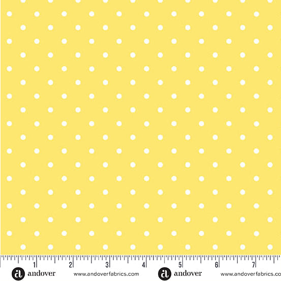Little Ladies Tickle Dots Sunshine A-10507-Y Tami Jones Andover Half Yard