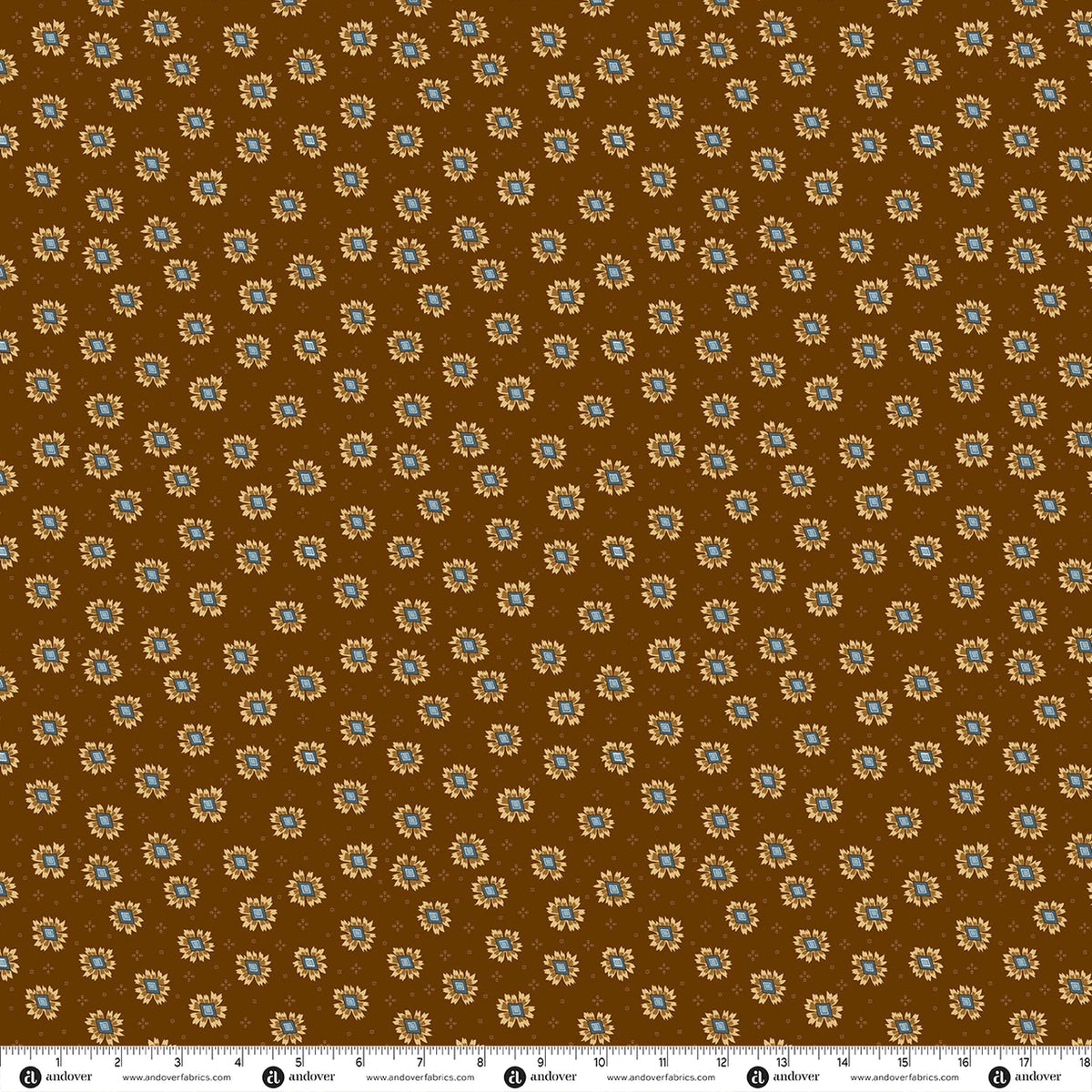 Moonlight Starburst Dark Umber A-10828-N Michael Nardi Andover Half Yard - Preorder