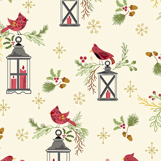 DAYLIGHT GUIDING LIGHT BIRD HUMBUG BY ANDOVER FABRICS A172ML 1 YARD