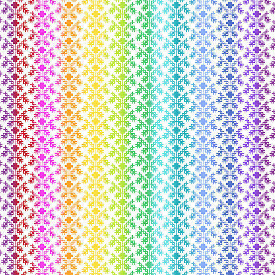 Rainbow Wonderland Vine A-327-L Andover Fabrics Half Yard