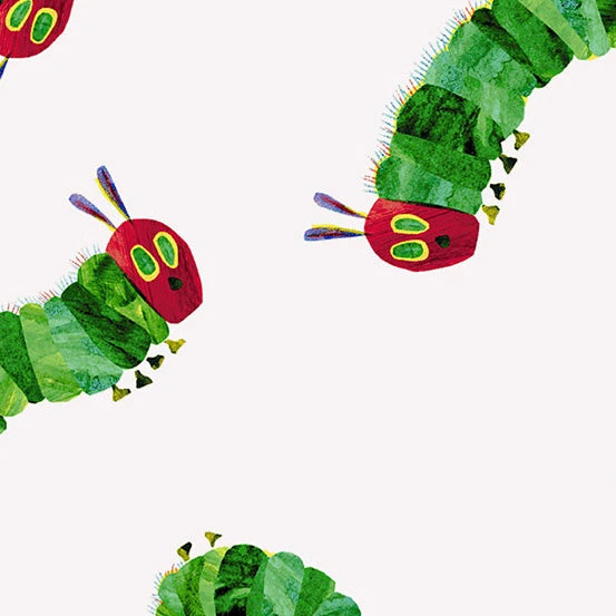 The VHC Classics Caterpillar Walk Multi by The World of Eric Carle Andover A-5281-M Half Yard