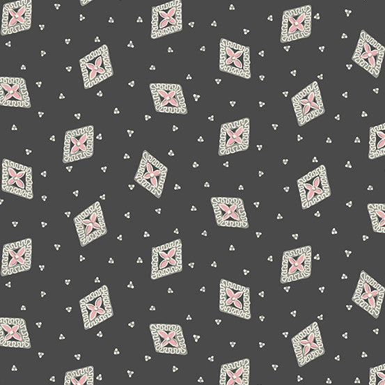 ENVELOPE BLACK TANGENT ANDOVER FABRICS A-775-K HALF YARD