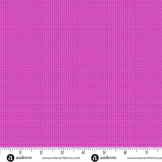 Cross Stitch Texture II Magenta Andover A-806-E2 By the Half Yard