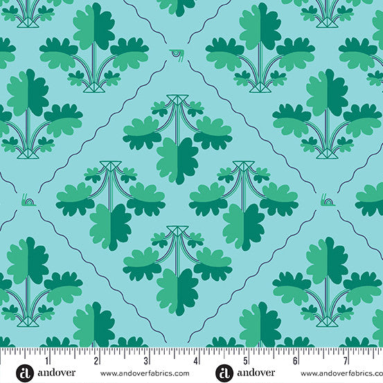 Nora's Garden A-906-G Rainbow Connection Leafy Shauna Doris Andover 15 Yard Bolt