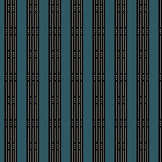 Fabric from the Attic A-9977-B Throughline Peacock Giucy Giuce Andover Half Yard