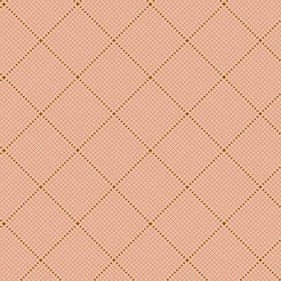Fabric from the Attic A-9984-O Gridlock Clay Giucy Giuce Andover Half Yard